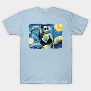 Beach Life Van Gogh Style T-Shirt